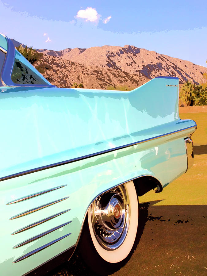 CADILLAC PASTEL DESERT Palm Springs CA Photograph by William Dey