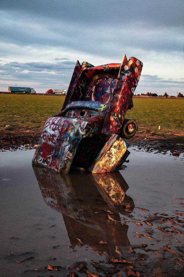 Cadillac Ranch on Historic Route 66 in Amarillo Texa Photograph by Eldon McGraw