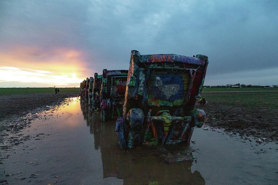 Cadillac Ranch on Historic Route 66 in Amarillo Texas Photograph by Eldon McGraw
