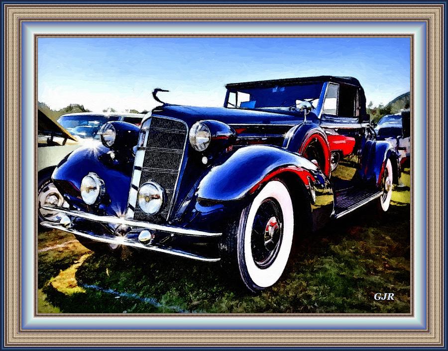 Cadillac Splendor Catus 1 No. 1 - Caddy At A Motor Show L A S With Printed Frame. Digital Art