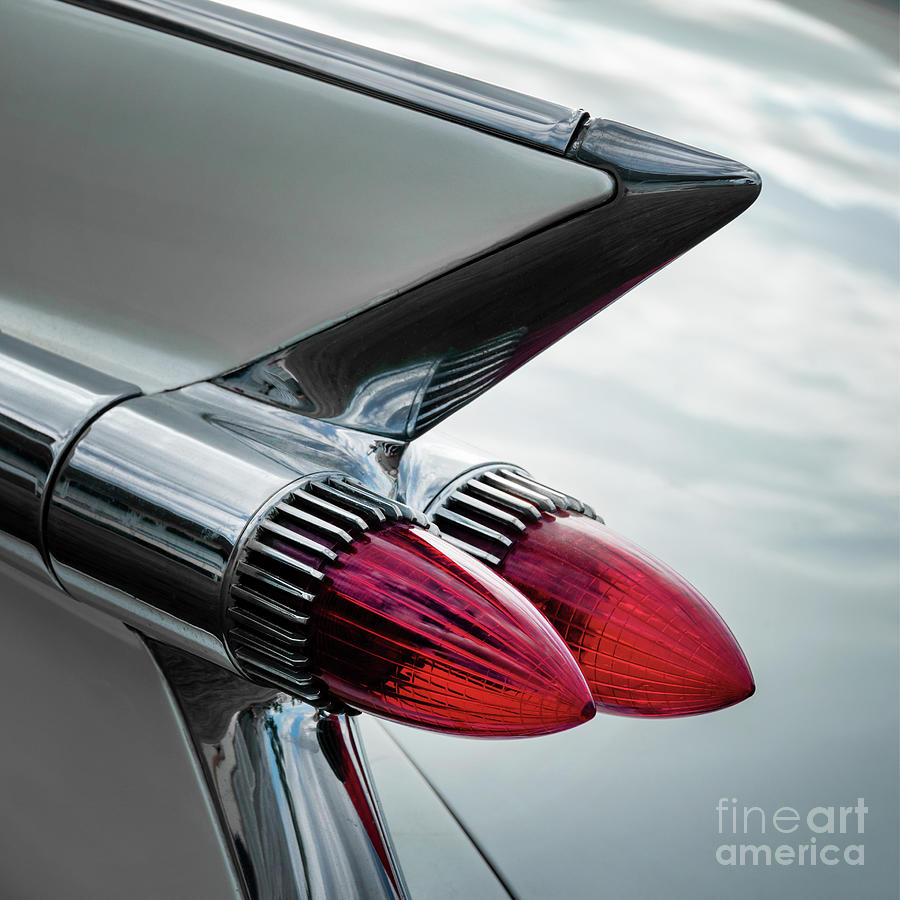 Cadillac tail fin Photograph by Delphimages Photo Creations