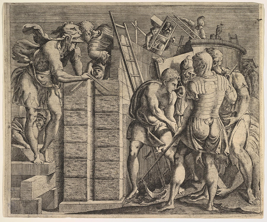 Cadmus Founding Thebes Drawing by Master of the Story of Cadmus