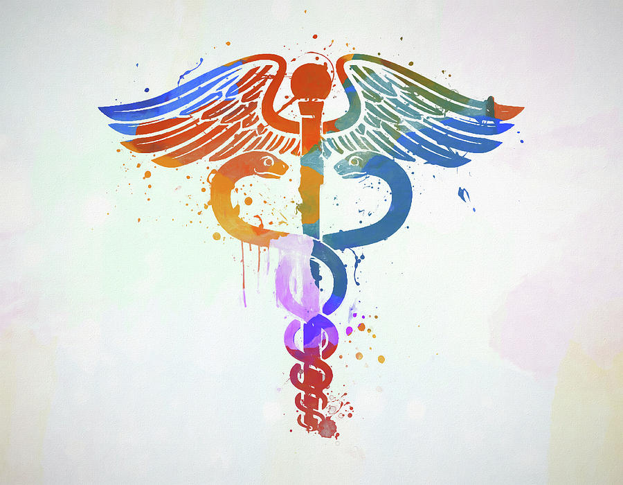 Caduceus Painting By Dan Sproul