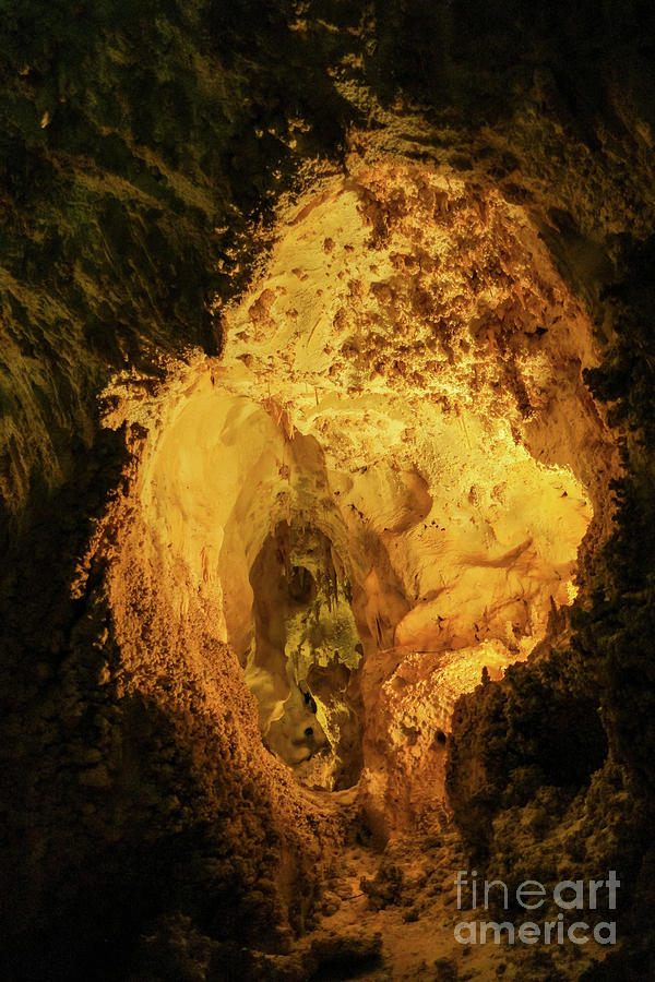 Carlsbad Caverns National Park Photograph - Cave chamber in Carlsbad Caverns New Mexico by Jeff Swan
