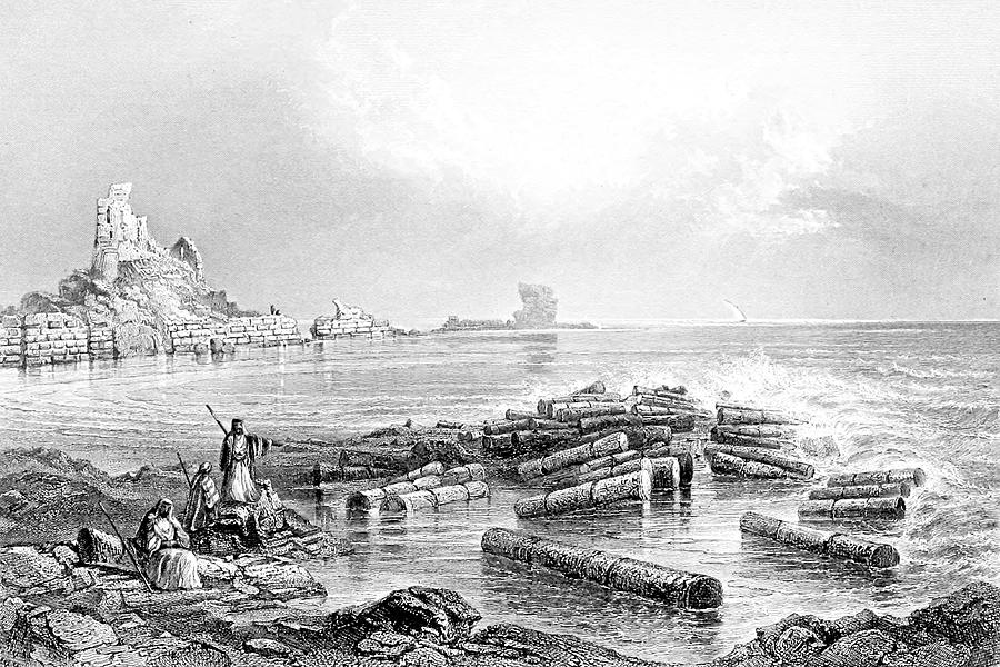 Caesarea in 1847 Photograph by Munir Alawi