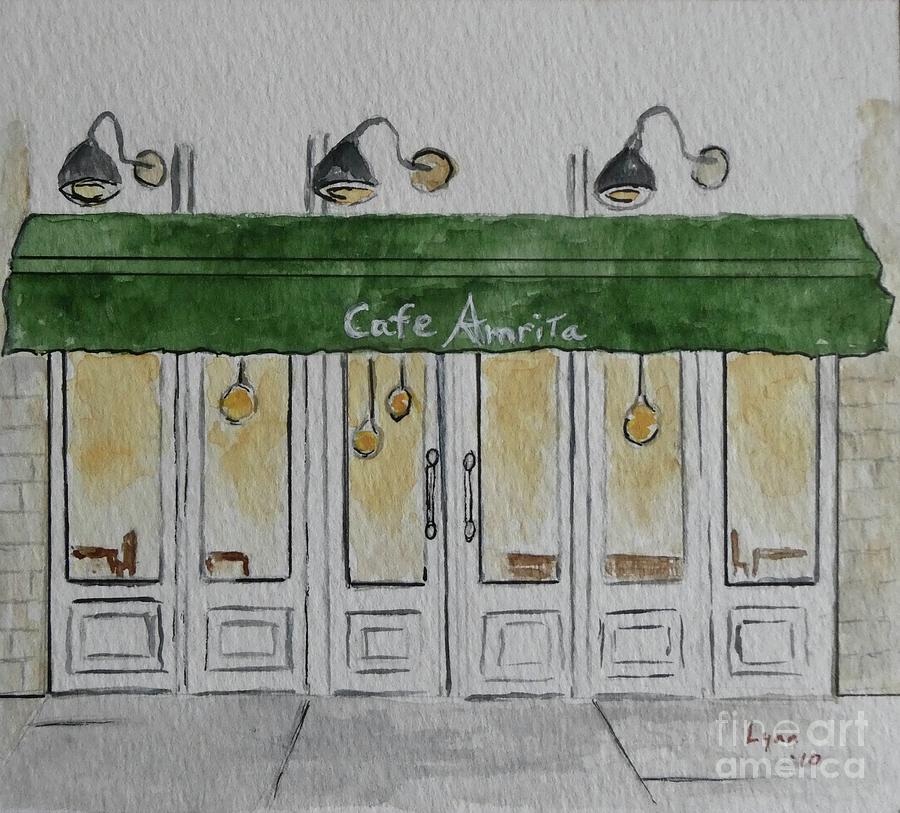 Cafe Amrita  Painting by AFineLyne