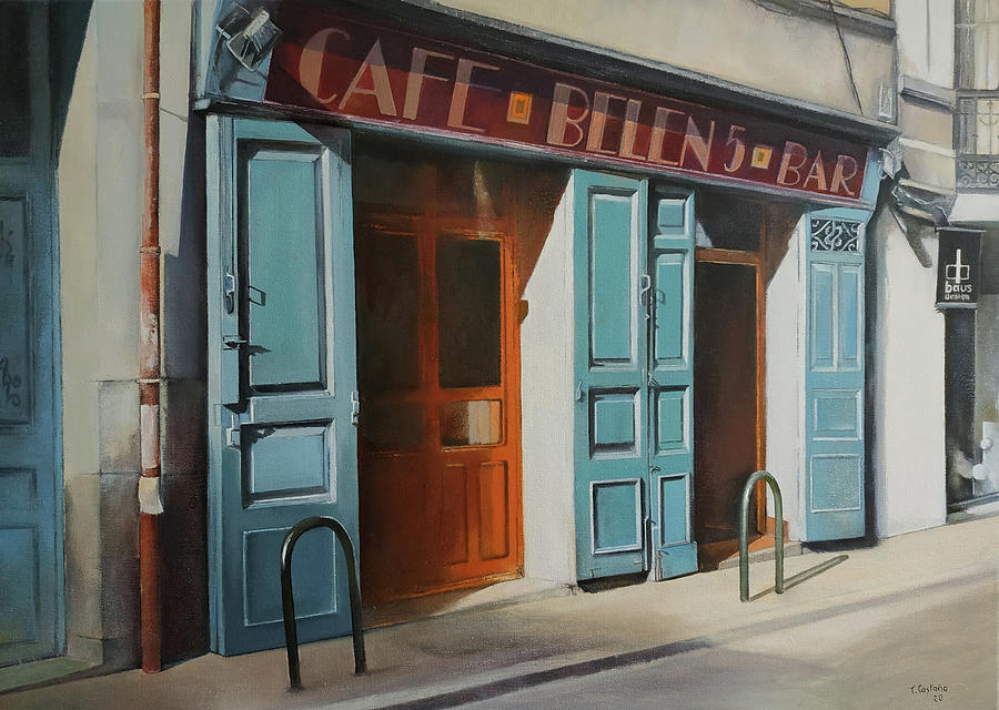 Coffee Painting - cafe Belen by Tomas Castano