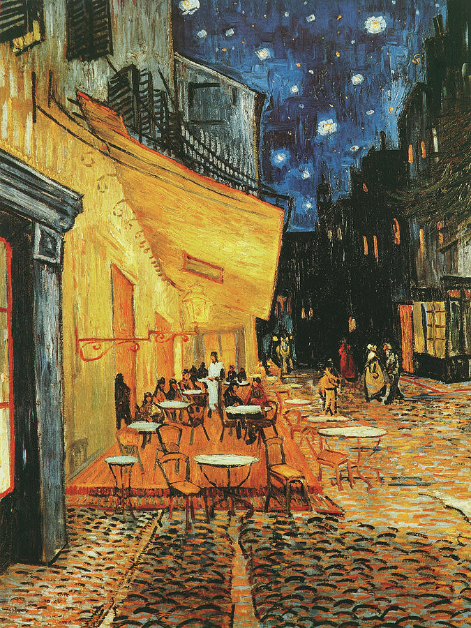 Coffee Painting - Cafe de nuit by Vincent Van Gogh