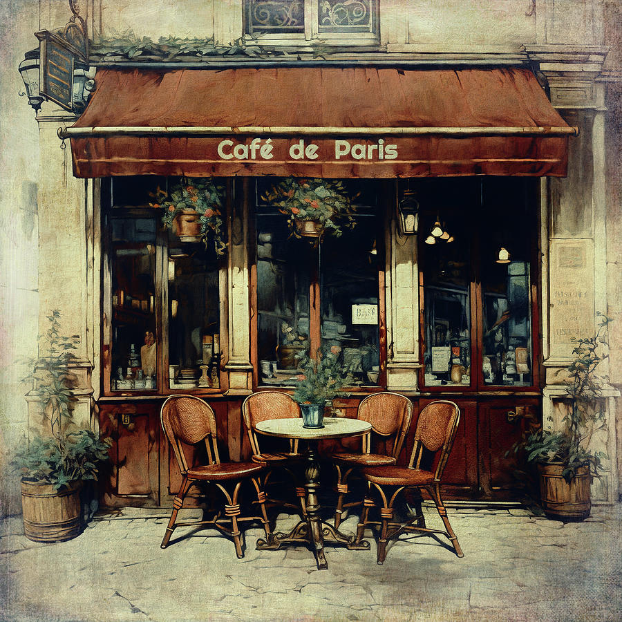 Cafe De Paris Photograph by Maria Angelica Maira