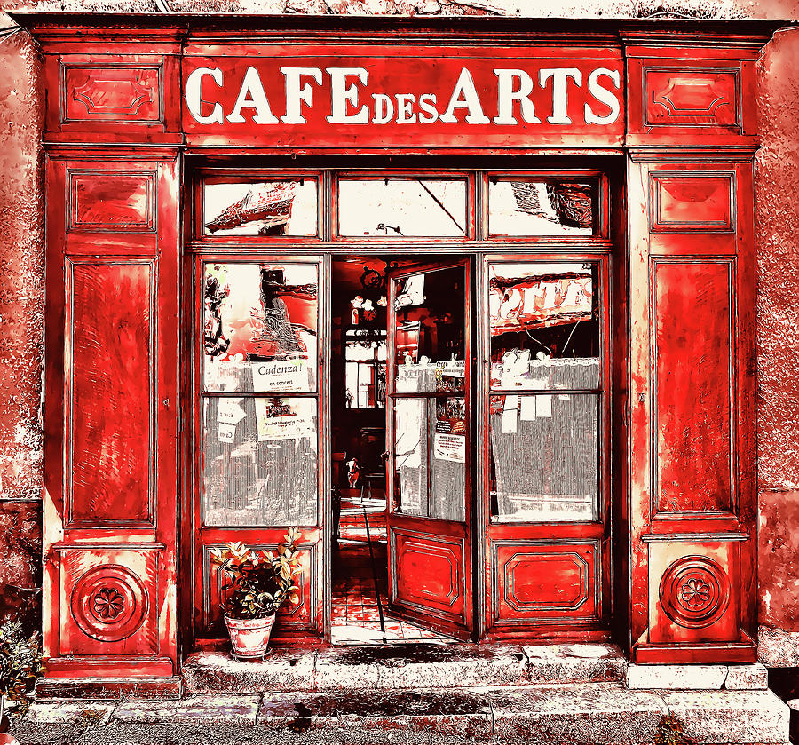 Cafe Des Arts Photograph by Maria Angelica Maira