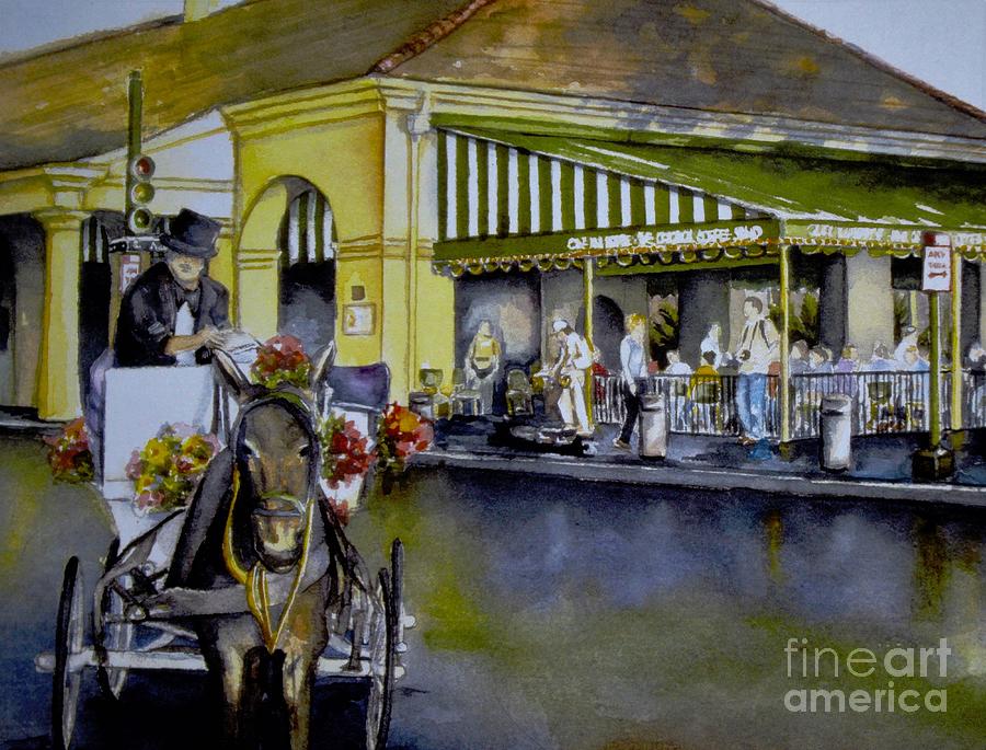 New Orleans Painting - Cafe du Monde New Orleans Louisiana by Misha Ambrosia