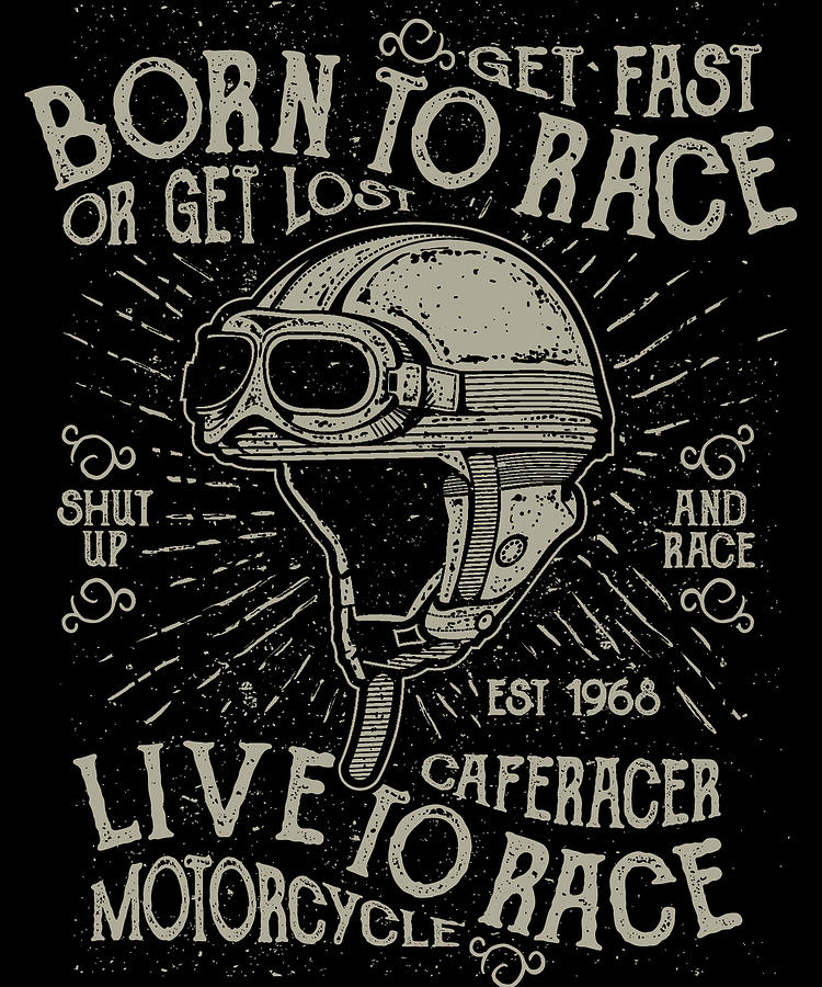 Cafe Racer Motorcycle Digital Art by Jacob Zelazny