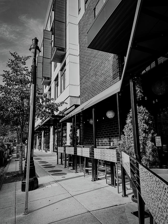 City Photograph - Cafe Row by Cecily Vermote