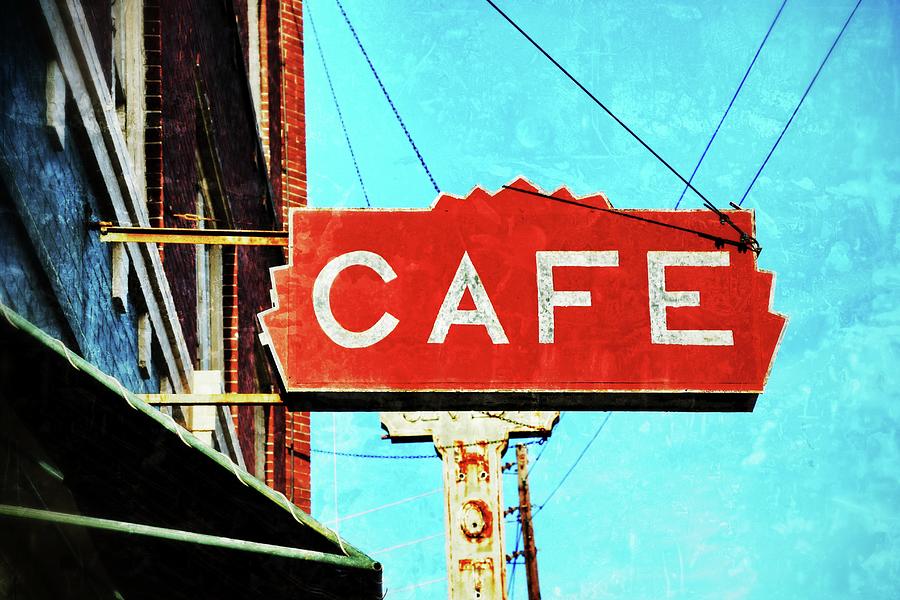 Cafe Sign Photograph by Jim Albritton