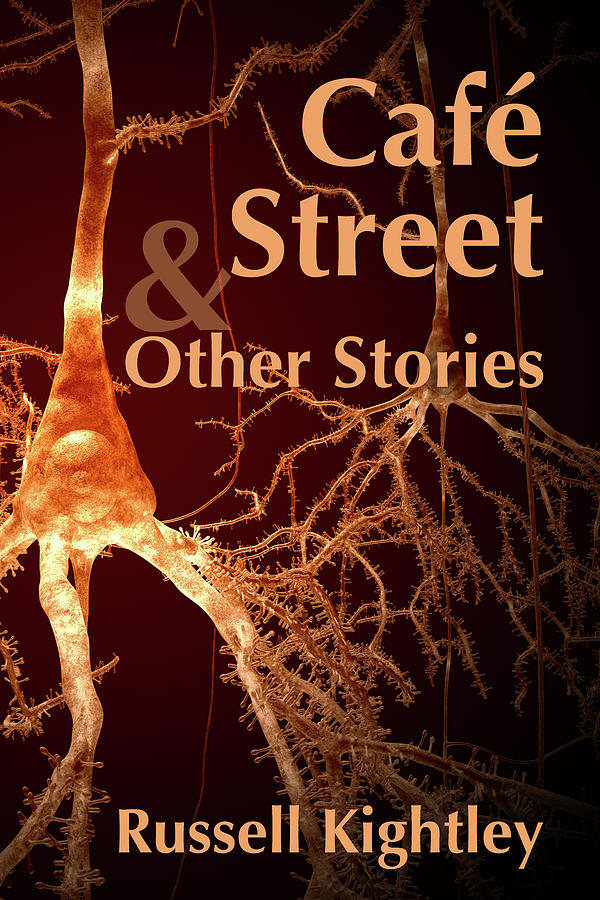 Cafe Street and Other Stories Book Cover Digital Art by Russell Kightley