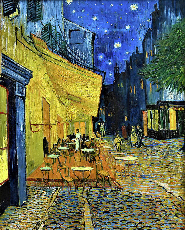 Cafe Terrace at Night - Digital Remastered Edition Painting by Vincent van Gogh