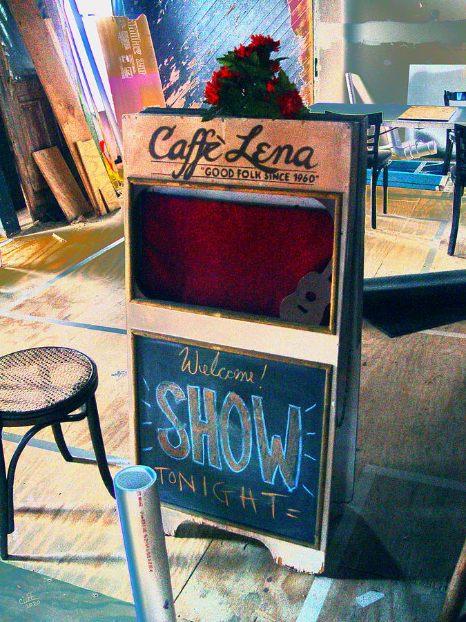 Caffe Lena Digital Art by Cliff Wilson