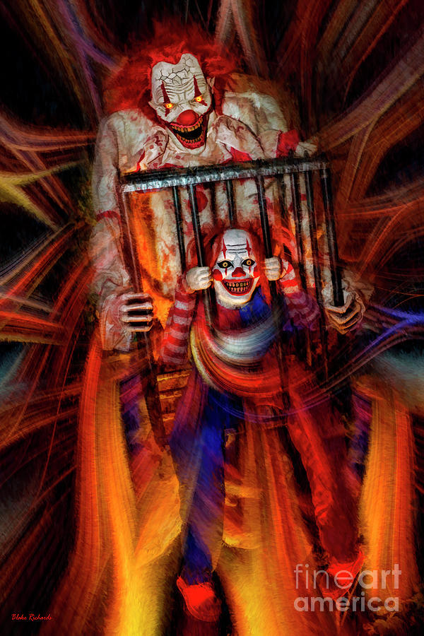 Caged Clown Boy Photograph by Blake Richards