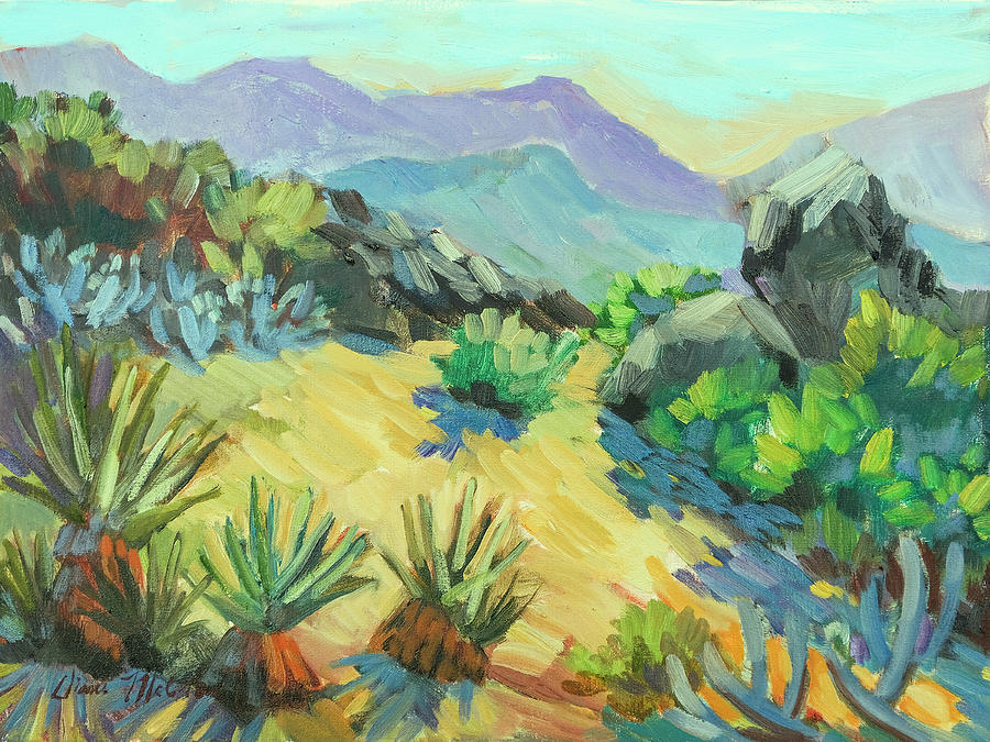Desert Painting - Cahuilla Tewanet Vista Point by Diane McClary