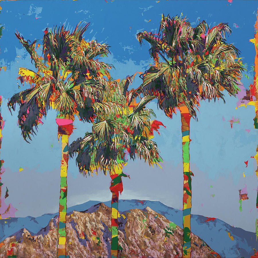 Desert Painting - Caifornia Dreaming #3 by David Palmer