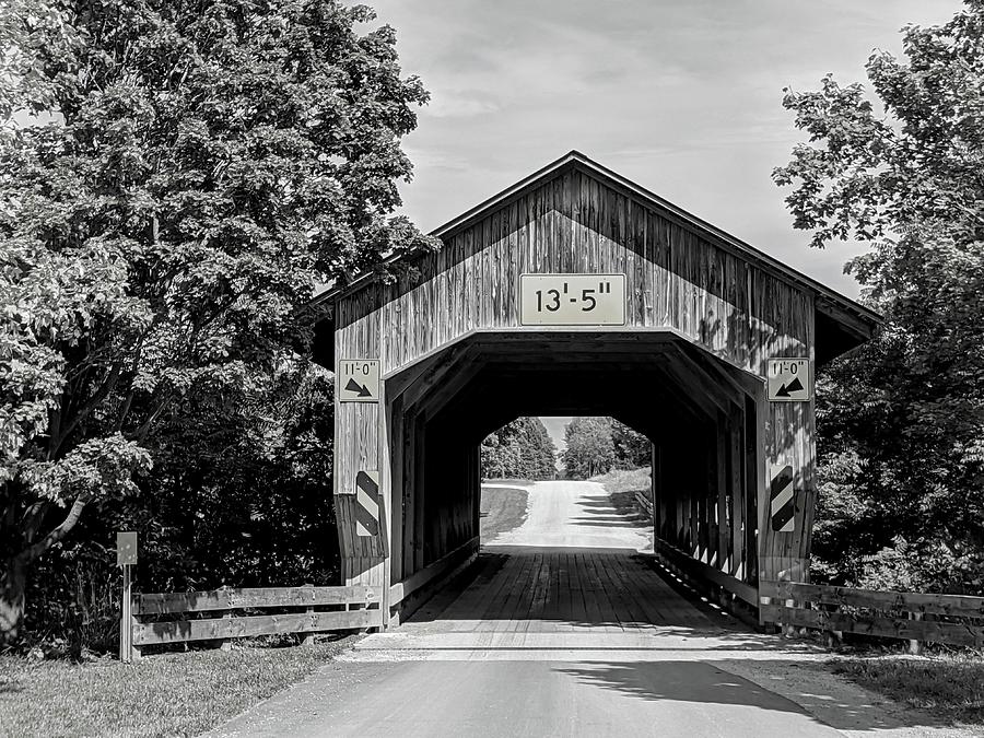Caine Road Covered Bridge Photograph by Brad Nellis