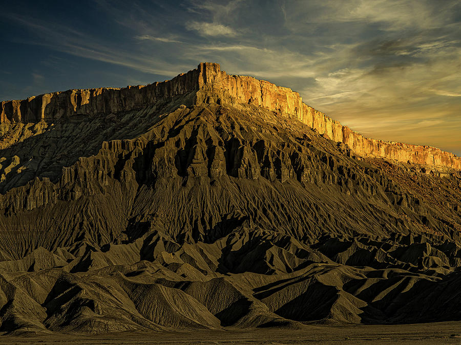Desert Photograph - Caineville Mesa Sunrise by Thomas Hall