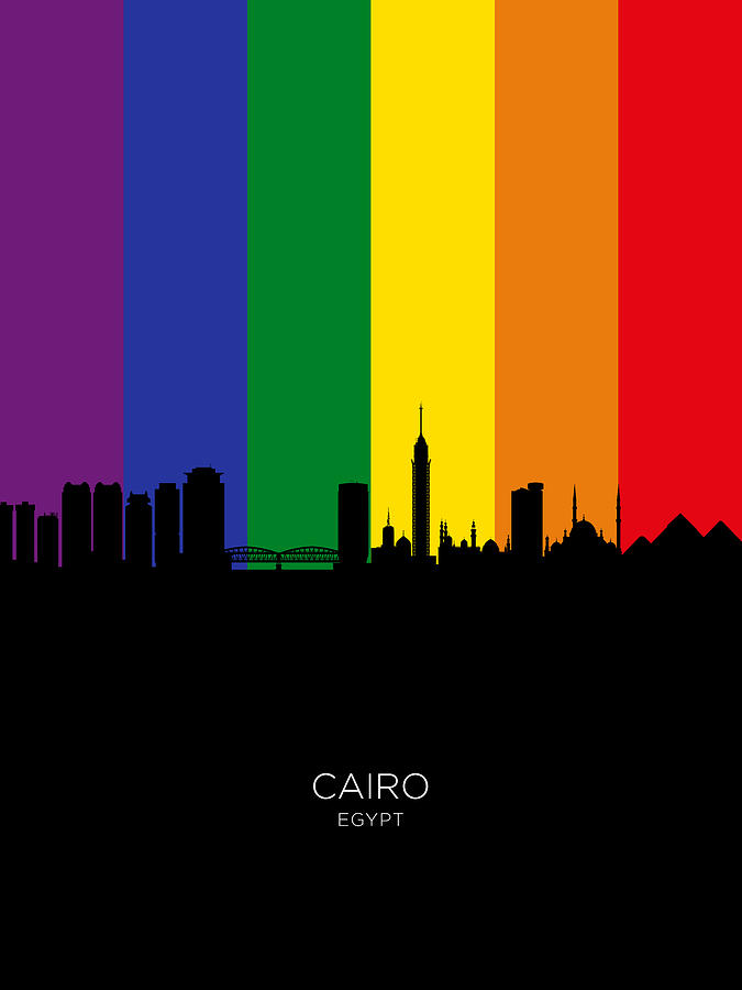 Cairo Egypt Skyline #38 Digital Art by Michael Tompsett