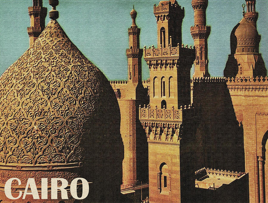 Vintage Photograph - Cairo, Mosque by Long Shot