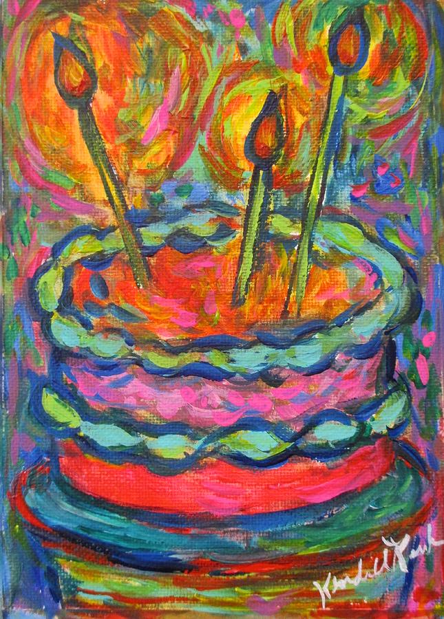 Cake Blast Painting by Kendall Kessler