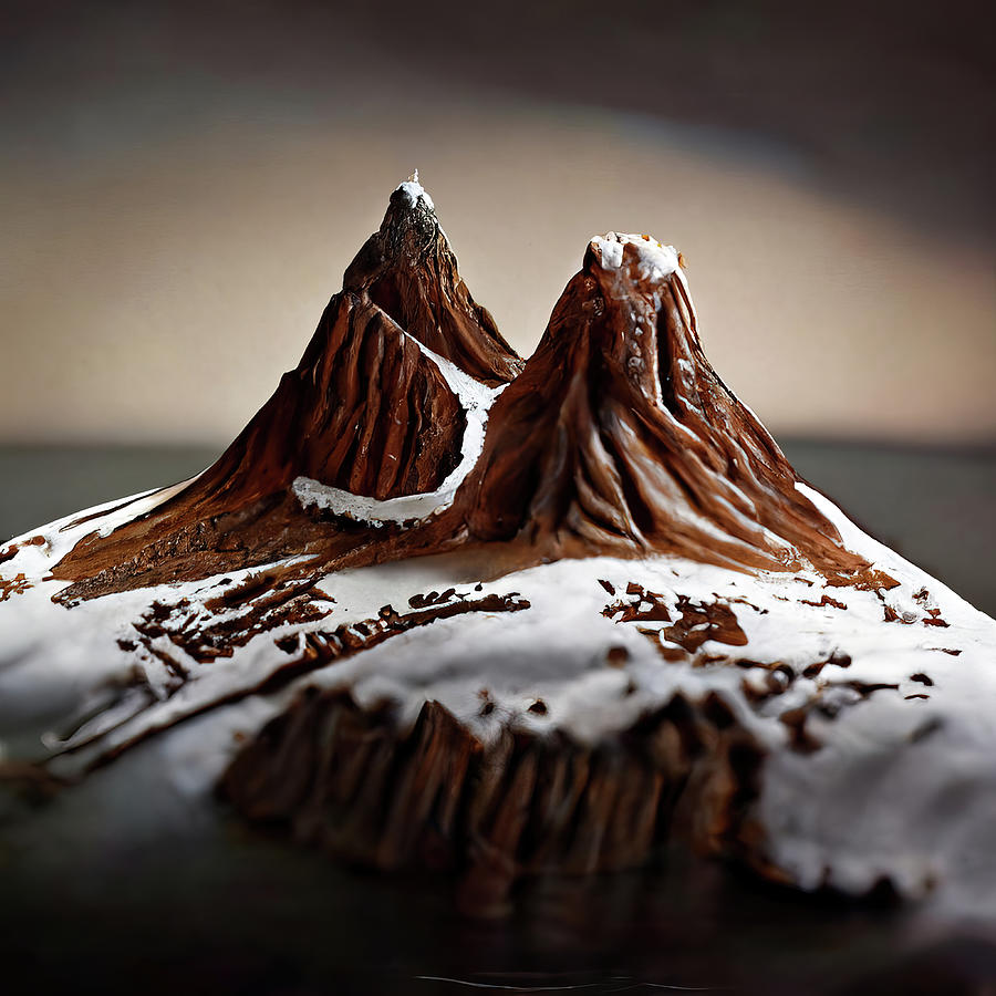 Cake Country 07 Chocolate and Cream Digital Art by Matthias Hauser