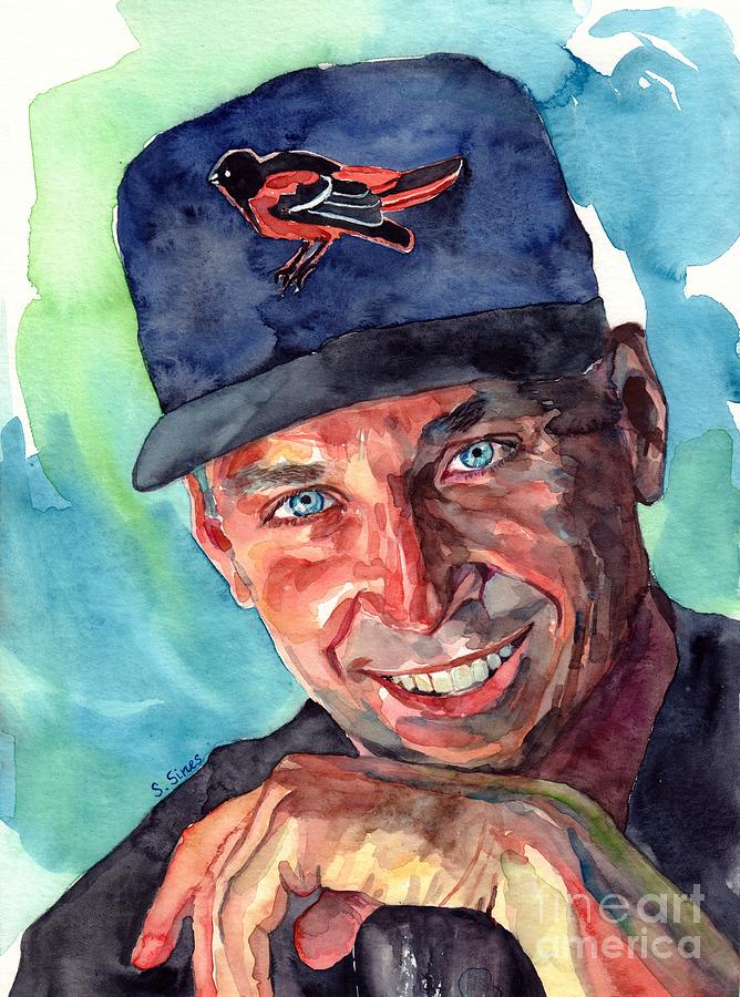 Baltimore Orioles Painting - Cal Ripken Jr. by Suzann Sines