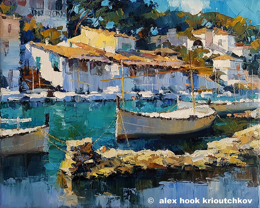 Cala Figuera XXI Painting by Alex Hook Krioutchkov | Fine Art America