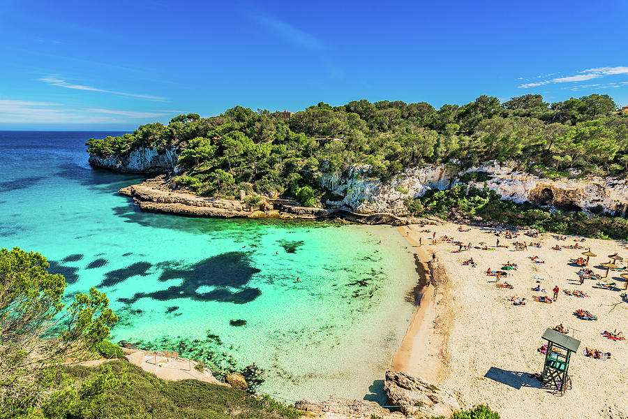 Cala Llombards beach bay on Mallorca island, Spain Photograph by Alex ...