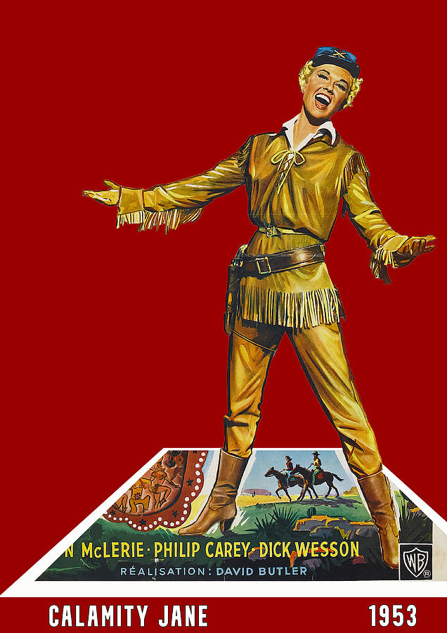 Calamity Jane, 1953 - 3d movie poster Mixed Media by Stars on Art