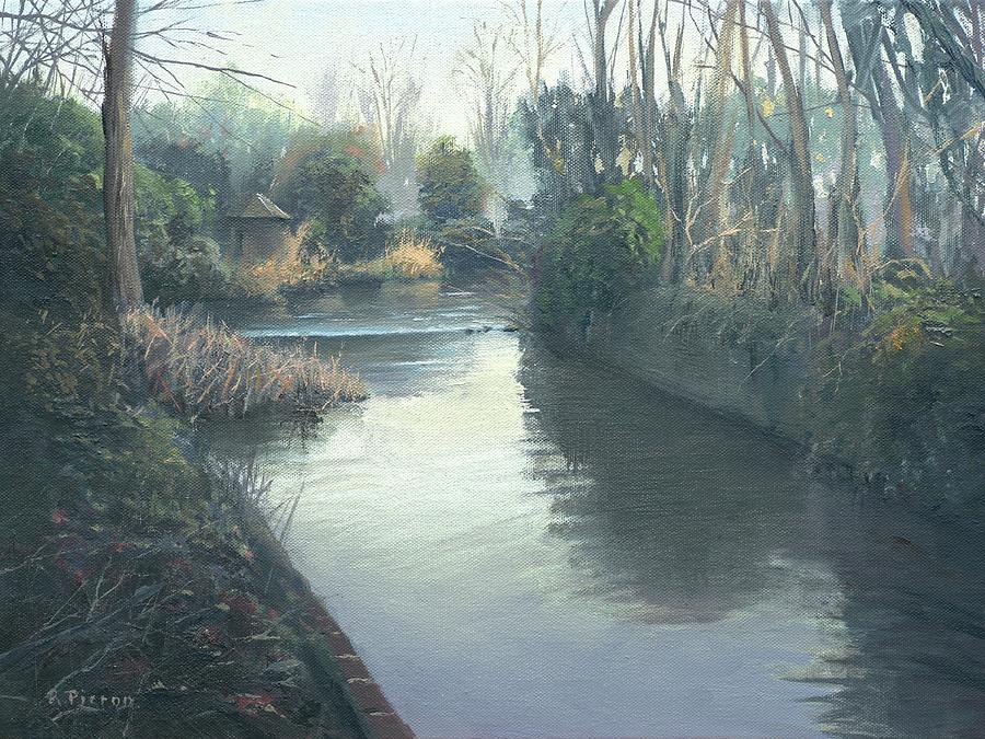 Tree Painting - Calcot Mill, Winter by Richard Picton