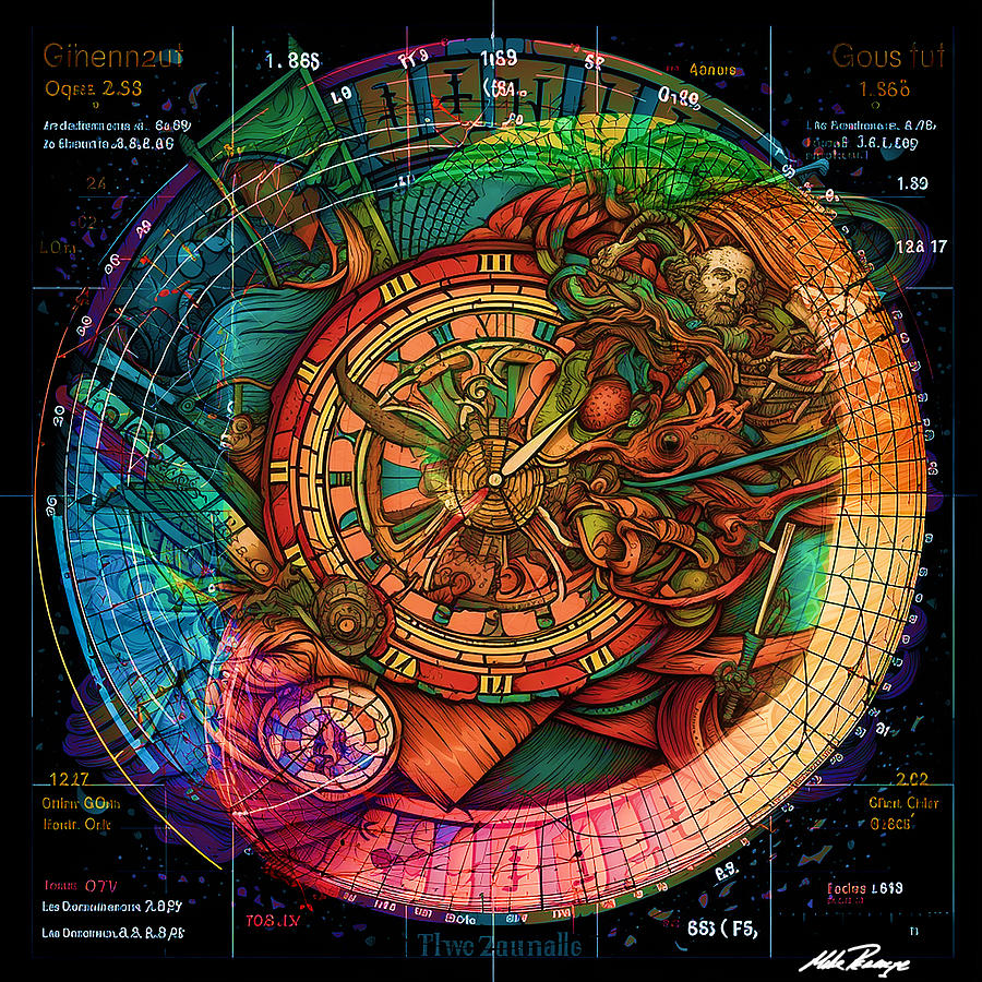 Calculus vs Time Digital Art by Mike Peconge - Pixels