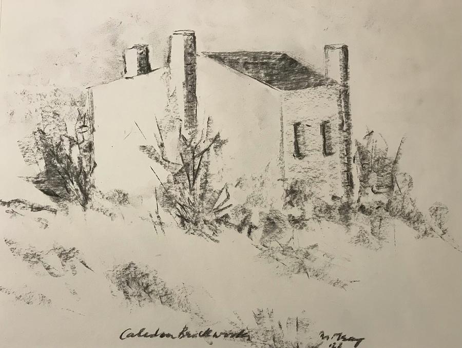 Caledon Brickworks Drawing by Milly Tseng
