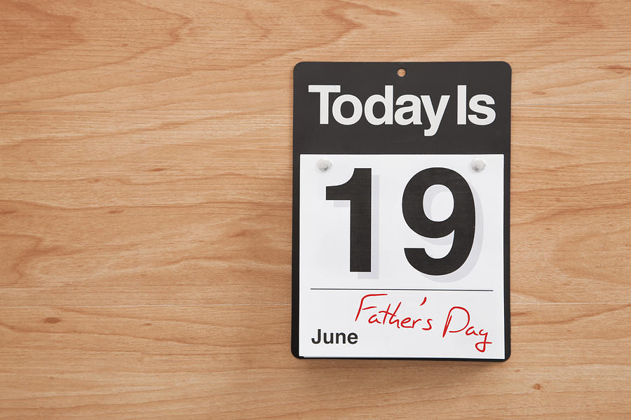 Calendar showing Fathers Day Photograph by Vstock LLC