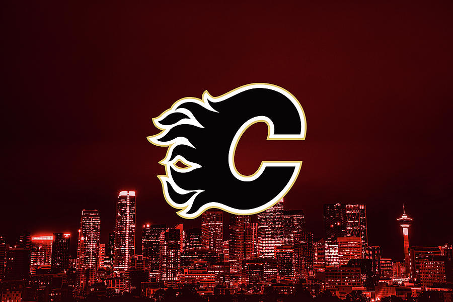 Calgary Flames Nhl Hockey City Digital Art By Sportspop Art Fine Art