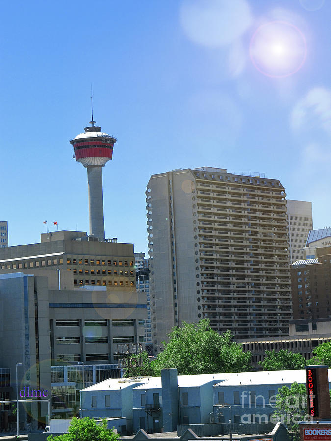 Calgary Lens Flare Photograph by Donna L Munro