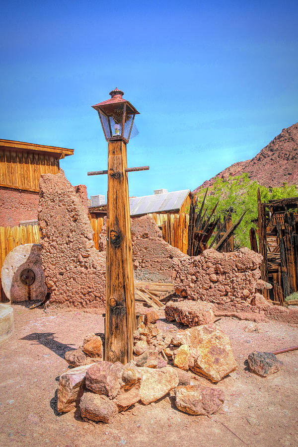 Calico Ghost Town Lamp Post Photograph by Floyd Snyder