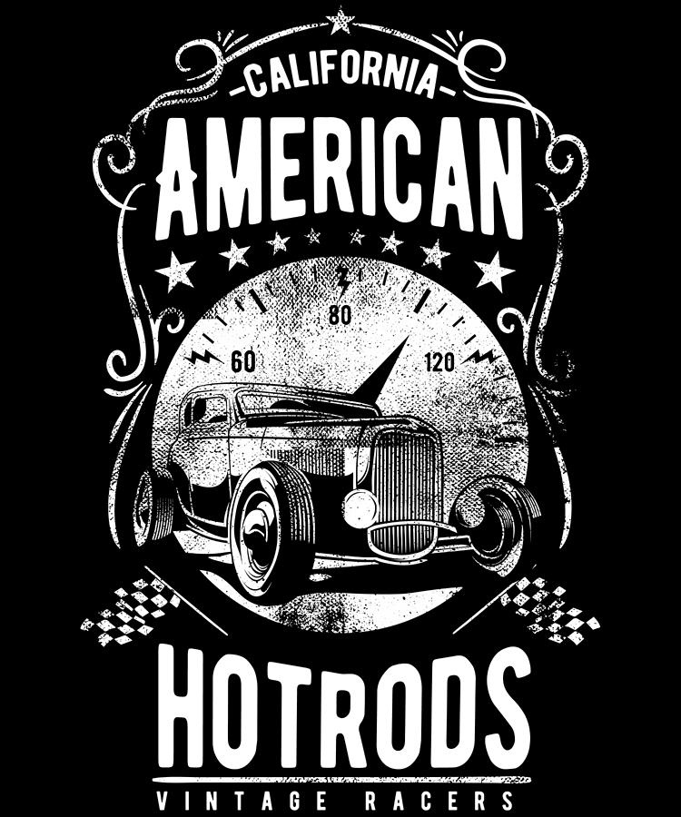California American Hotrods Digital Art by Jacob Zelazny