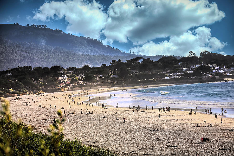 California Beach Landscape Monterey Photograph by Chuck Kuhn