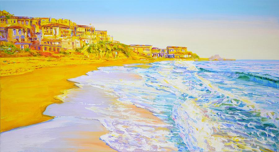 California. Beach. Ocean. Painting by Iryna Kastsova