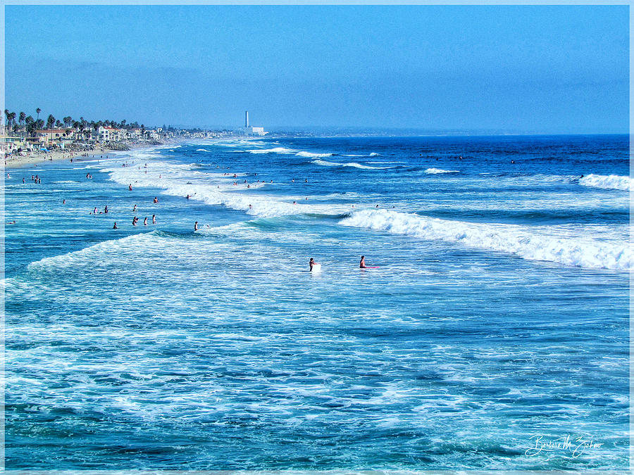 California Beach Scene Photograph by Barbara Zahno