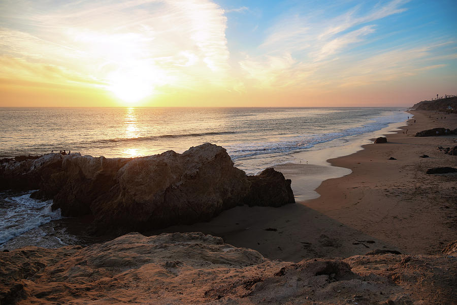 California Beach Sunset Photograph by Matthew DeGrushe