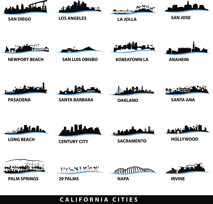 California Cityscape Designs Drawing by Albertc111