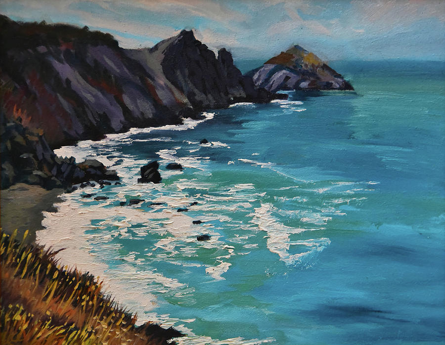California Coast Painting by Alice Leggett