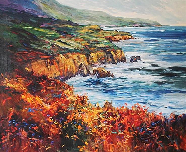 California Coast Painting By Michael Schofield - Fine Art America