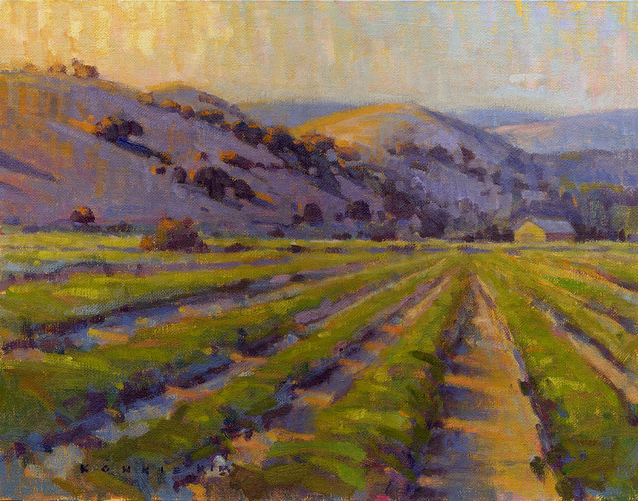 California Gold Painting by Konnie Kim